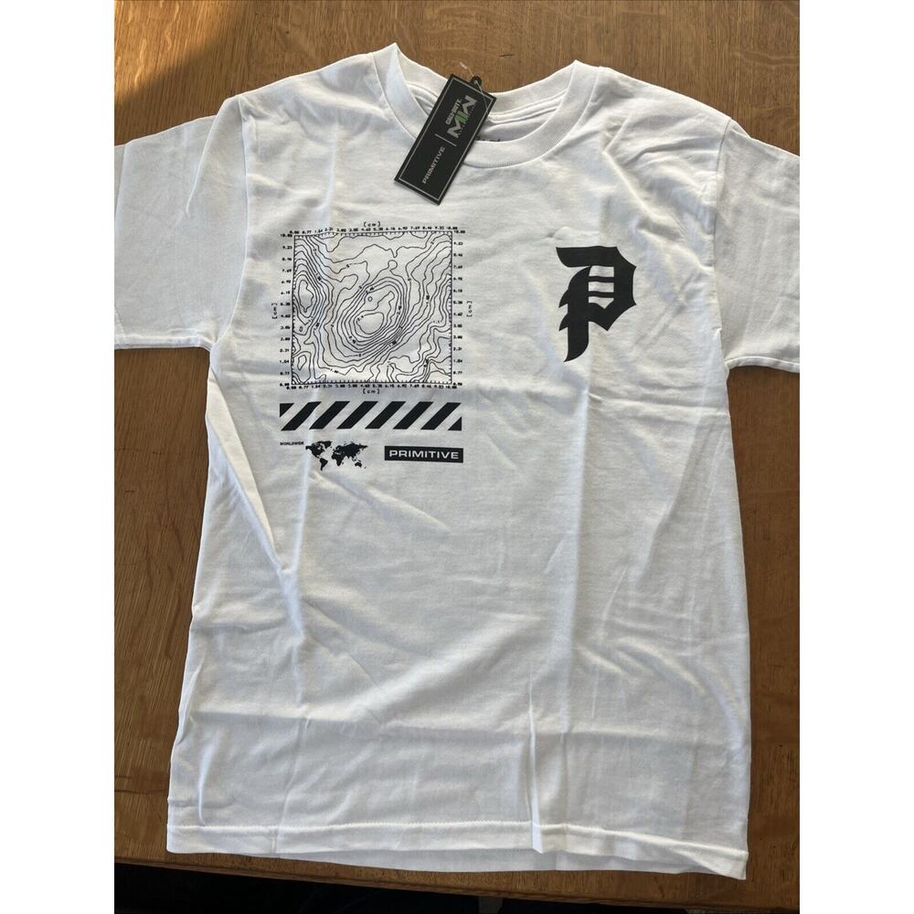 Primitive Skate Apparel Men's Sm Call Of Duty Mapping Dirty P Tee T-Shirt